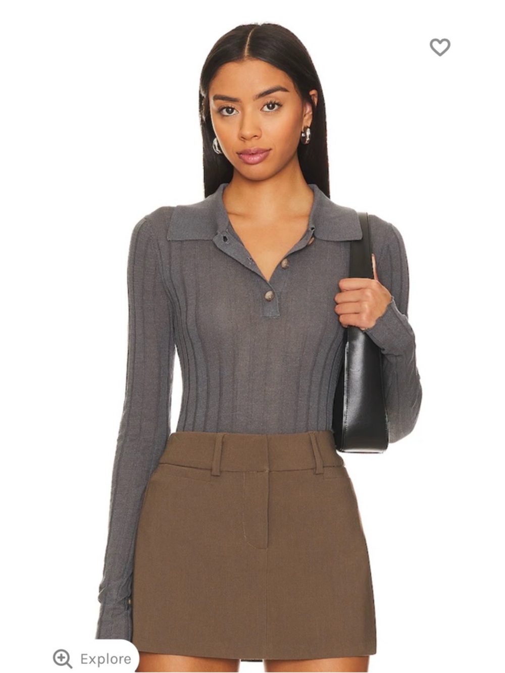 Cie Merrow Top in Charcoal
Rue Sophie
Color: Charcoal
